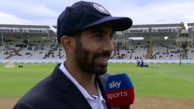 IND vs ENG: Jasprit Bumrah Corrects Mark Butcher’s ‘Fast Bowlers As Captains of India’ Remark During Toss Ahead of 5th Test (Watch Video)